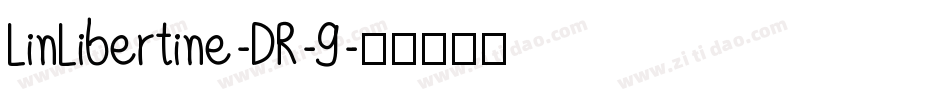LinLibertine-DR-9字体转换