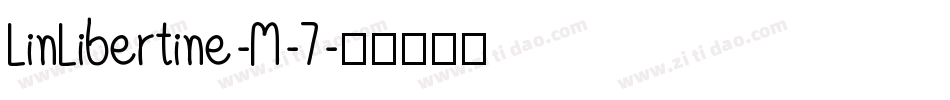 LinLibertine-M-7字体转换