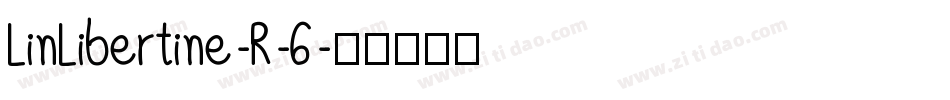 LinLibertine-R-6字体转换