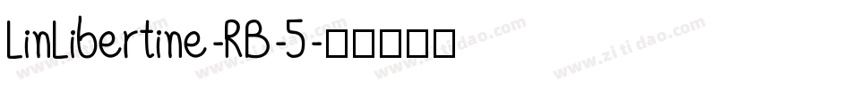 LinLibertine-RB-5字体转换