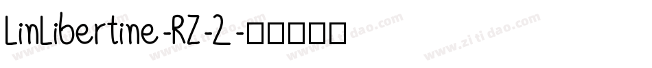 LinLibertine-RZ-2字体转换