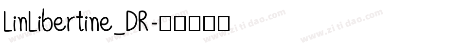 LinLibertine_DR字体转换