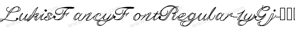 LukisFancyFontRegular-1yGj字体转换