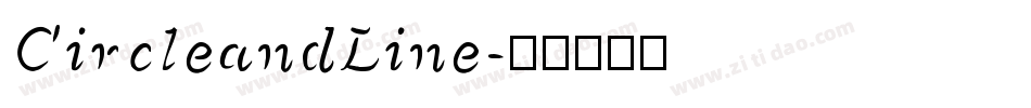 CircleandLine字体转换