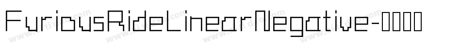 FuriousRideLinearNegative字体转换