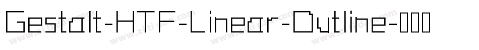 Gestalt-HTF-Linear-Outline字体转换