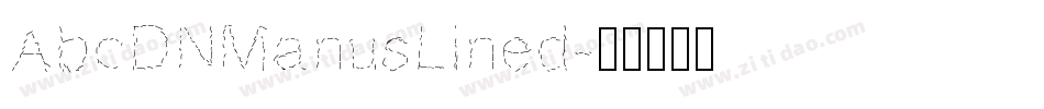 AbcDNManusLined字体转换