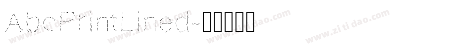 AbcPrintLined字体转换