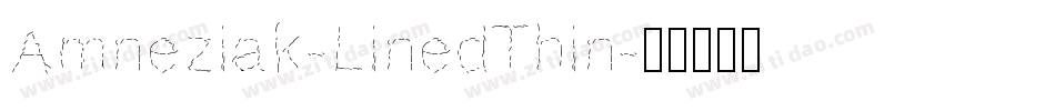 Amneziak-LinedThin字体转换