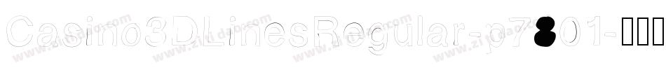 Casino3DLinesRegular-p7801字体转换