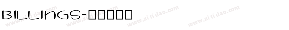 Billings字体转换