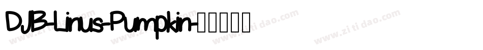 DJB-Linus-Pumpkin字体转换