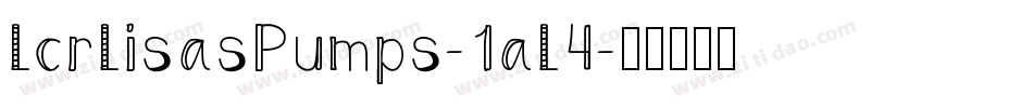 LcrLisasPumps-1aL4字体转换