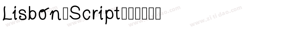 Lisbon-Script字体转换