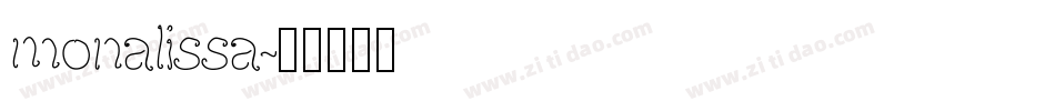 monalissa字体转换