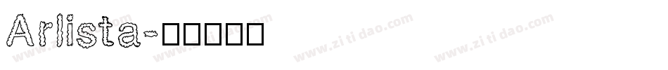 Arlista字体转换