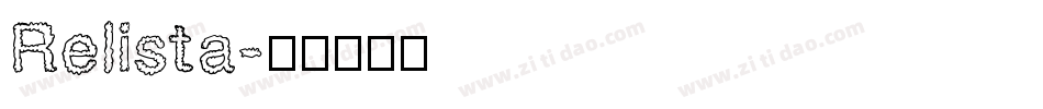 Relista字体转换