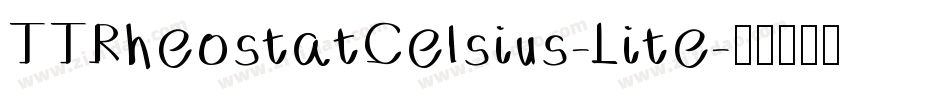 TTRheostatCelsius-Lite字体转换