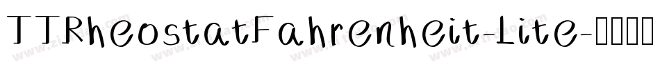 TTRheostatFahrenheit-Lite字体转换