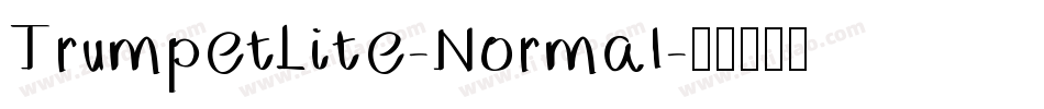 TrumpetLite-Normal字体转换