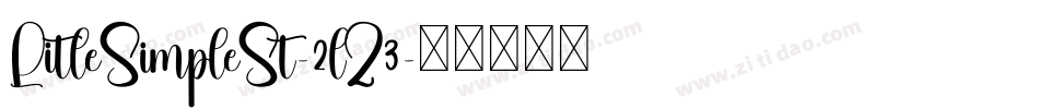 LitleSimpleSt-2lZ3字体转换