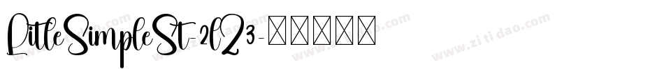 LitleSimpleSt-2lZ3字体转换