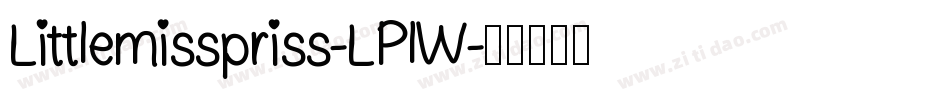 Littlemisspriss-LPlW字体转换