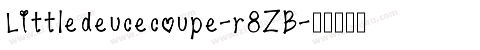 Littledeucecoupe-r8ZB字体转换
