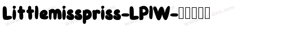 Littlemisspriss-LPlW字体转换