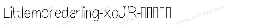 Littlemoredarling-xqJR字体转换