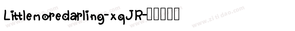 Littlemoredarling-xqJR字体转换
