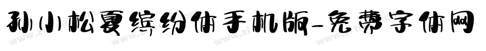 孙小松夏缤纷体手机版字体转换