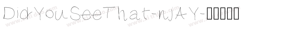 DidYouSeeThat-njAY字体转换