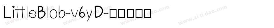 LittleBlob-v6yD字体转换
