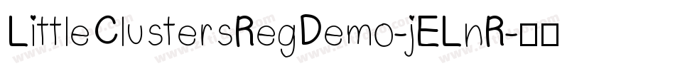LittleClustersRegDemo-jELnR字体转换