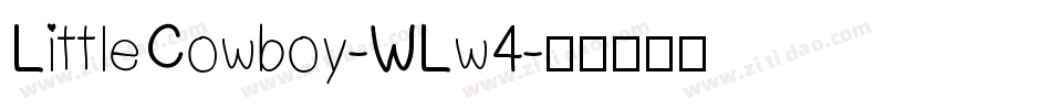LittleCowboy-WLw4字体转换