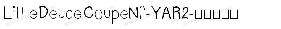 LittleDeuceCoupeNf-YAR2字体转换