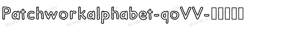 Patchworkalphabet-qoVV字体转换