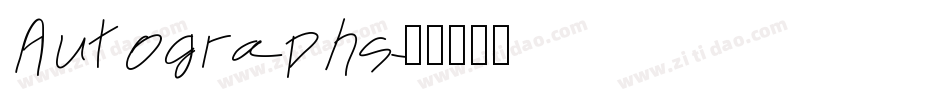 Autographs字体转换