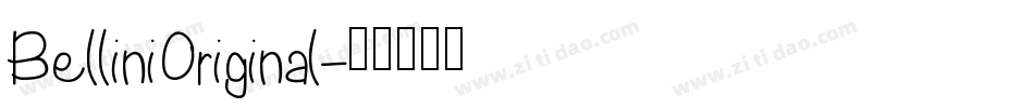 BelliniOriginal字体转换