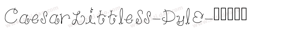 CaesarLittleSs-DylE字体转换