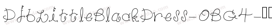 DjbLittleBlackDress-0BG4字体转换
