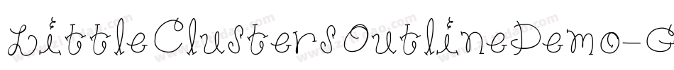 LittleClustersOutlineDemo-GOqwq字体转换