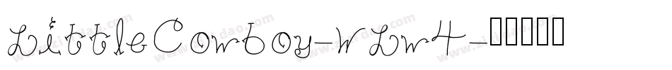 LittleCowboy-WLw4字体转换