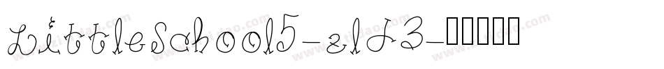 LittleSchool5-zld3字体转换