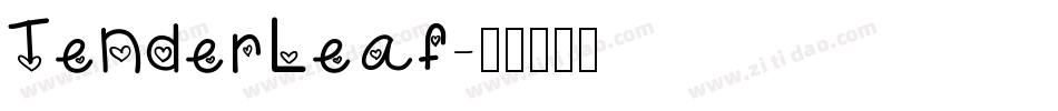 TenderLeaf字体转换