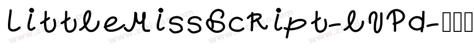 LittleMissScript-lVPd字体转换