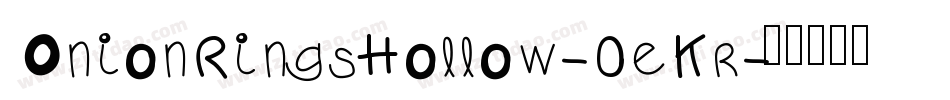 OnionRingsHollow-0eKr字体转换