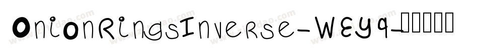 OnionRingsInverse-WEY9字体转换