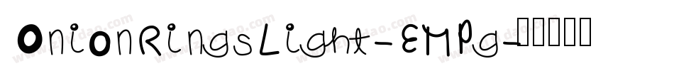 OnionRingsLight-EMPg字体转换